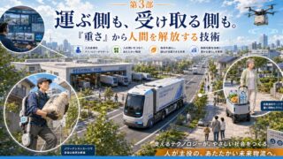 【2035年予測】運ぶ側も、受け取る側も。「重さ」から人間を解放する技術（真の人間中心編）